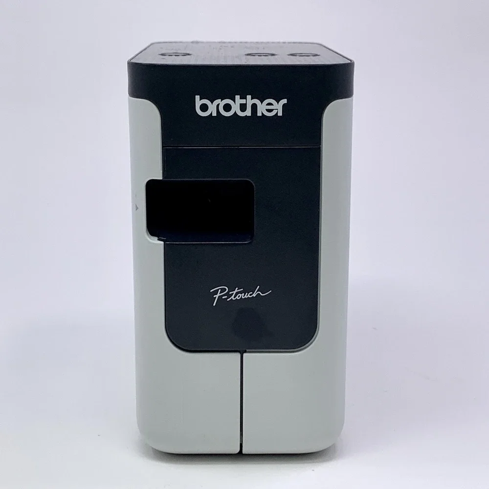 Brother P-Touch PT-P700 USB Thermal Label Maker, B&W 180dpi, w Adapter & USB